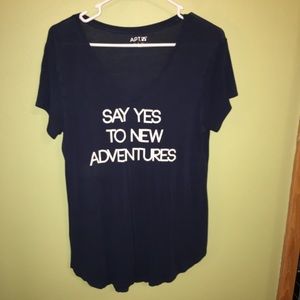 Apt. 9 Navy Graphic Tee